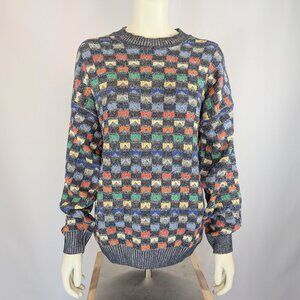 Retro Segreto colorful knit sweater
